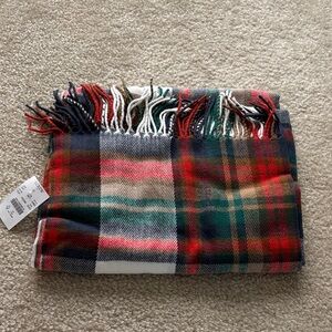 J crew plaid scarf nwt